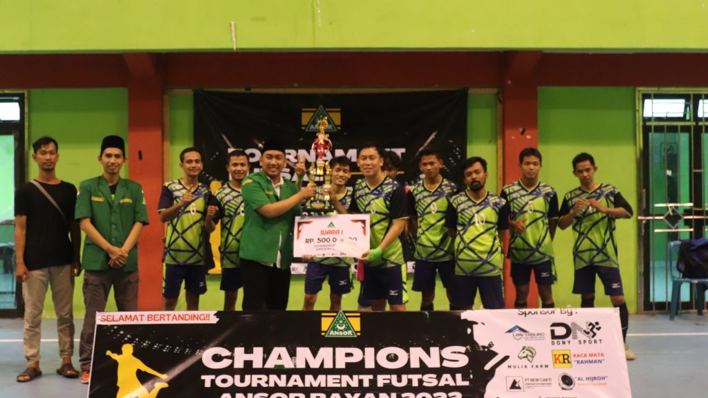 Diikuti 24 Tim, Turnamen Futsal Ansor Bayan 2022 Tuntas Digelar