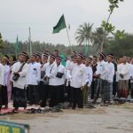 Walau Hujan Lebat, Semangat Apel Akbar Kader Penggerak Nahdlatul Ulama Purworejo Berjalan Khidmah