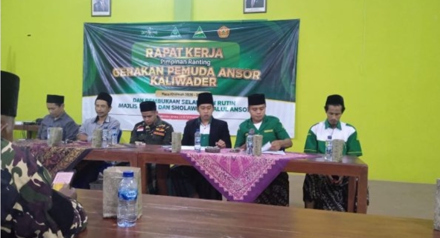 Pimpinan Ranting GP Ansor Kaliwader Gelar Raker dan Buka Selapanan Rijalul Ansor, Perkuat Organisasi dan Spiritualitas Kader